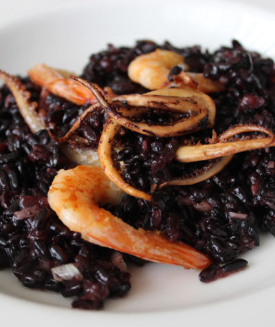 Black Rice with Seafood