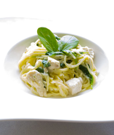 Chicken Pasta with Spinach