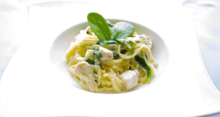 Chicken Pasta with Spinach